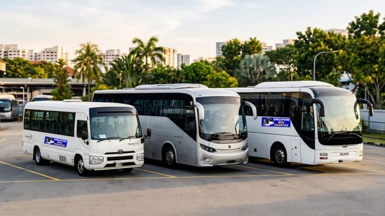 chauffeured coach used for private group events in singapore