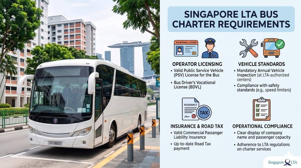 lta bus charter requirements in singapore